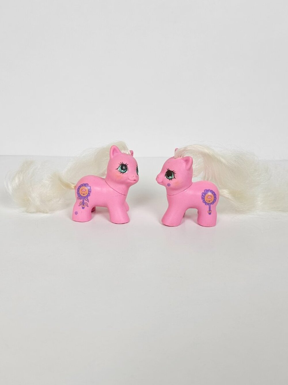 Vintage My Little Pony G1 Teeny Tiny Ponies Twins Set Snookums Sniffles 1989 Lot - Picture 2 of 15